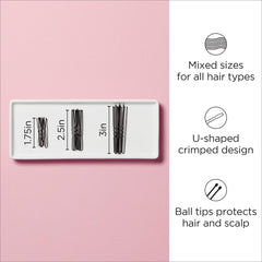 Diane hair pins close crimped texture highlighting stronger grip
