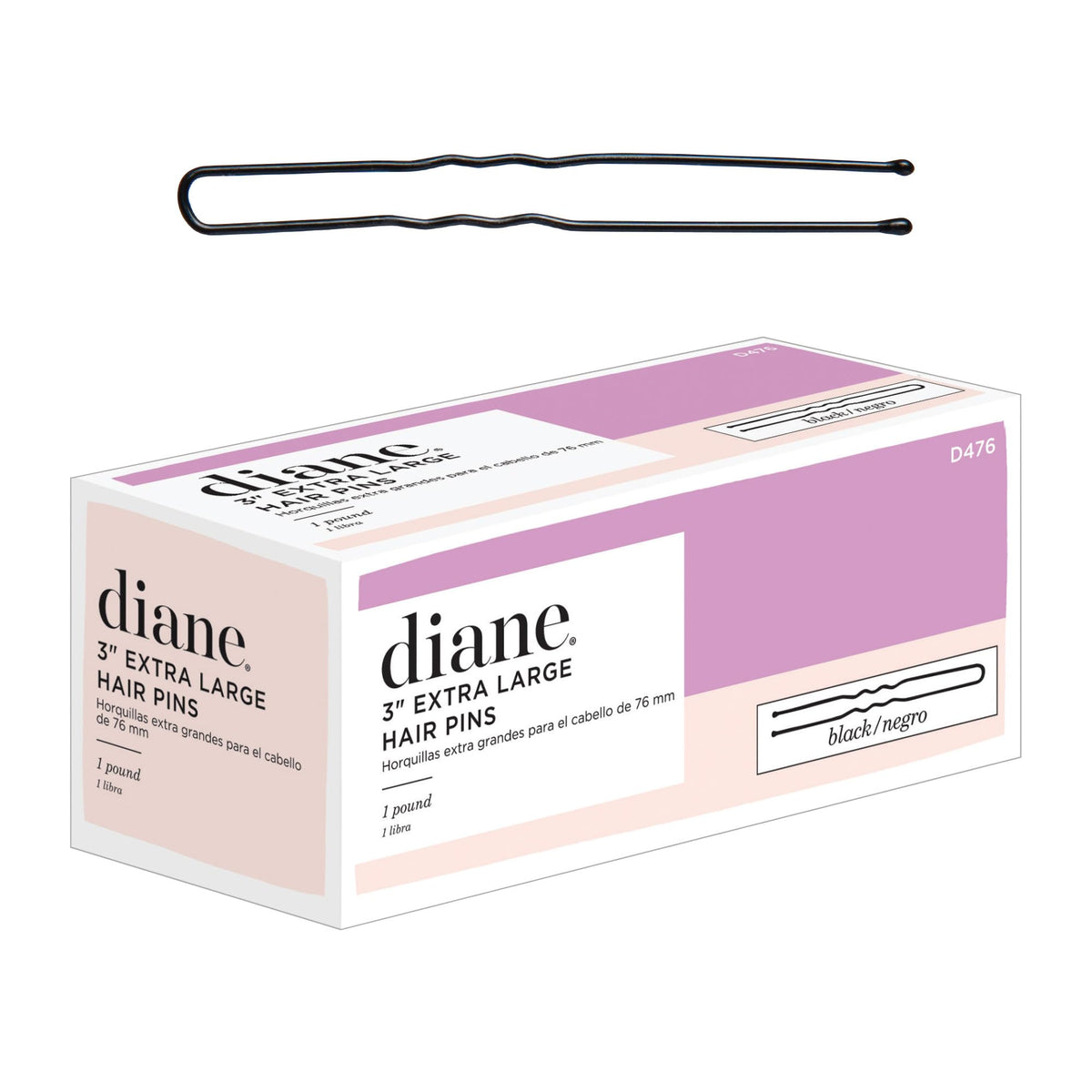 Diane hair pins front packaging showing bulk value and quantity benefit