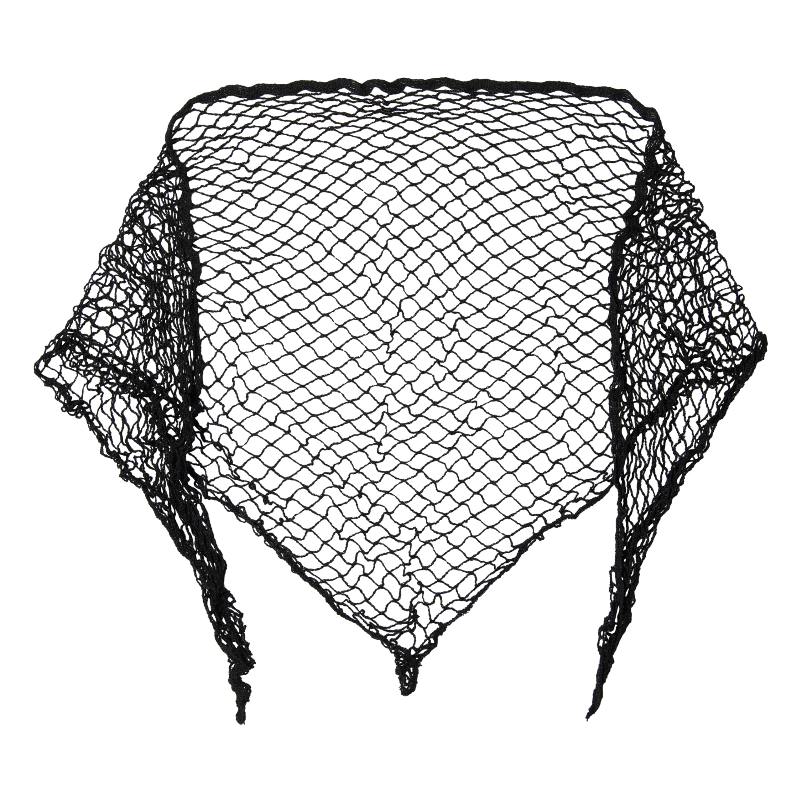 Diane front view of extra-large triangle hair net showing full coverage benefit