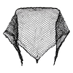Diane front view of extra-large triangle hair net showing full coverage benefit