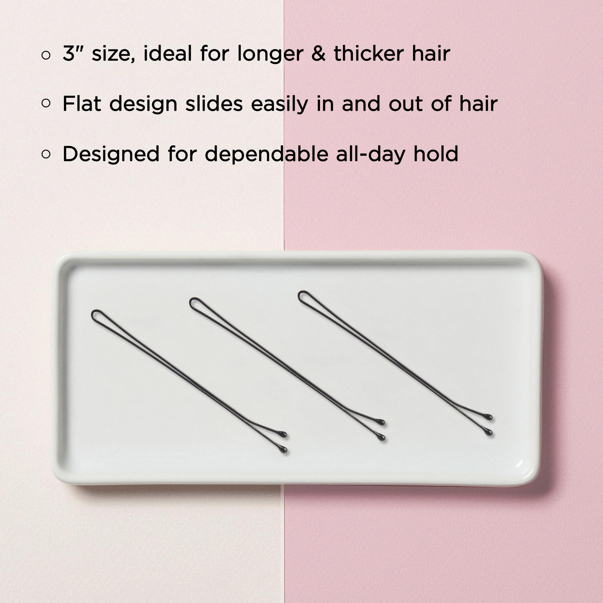Diane XL bobby pin securing a bridal bun for reliable all-day hold