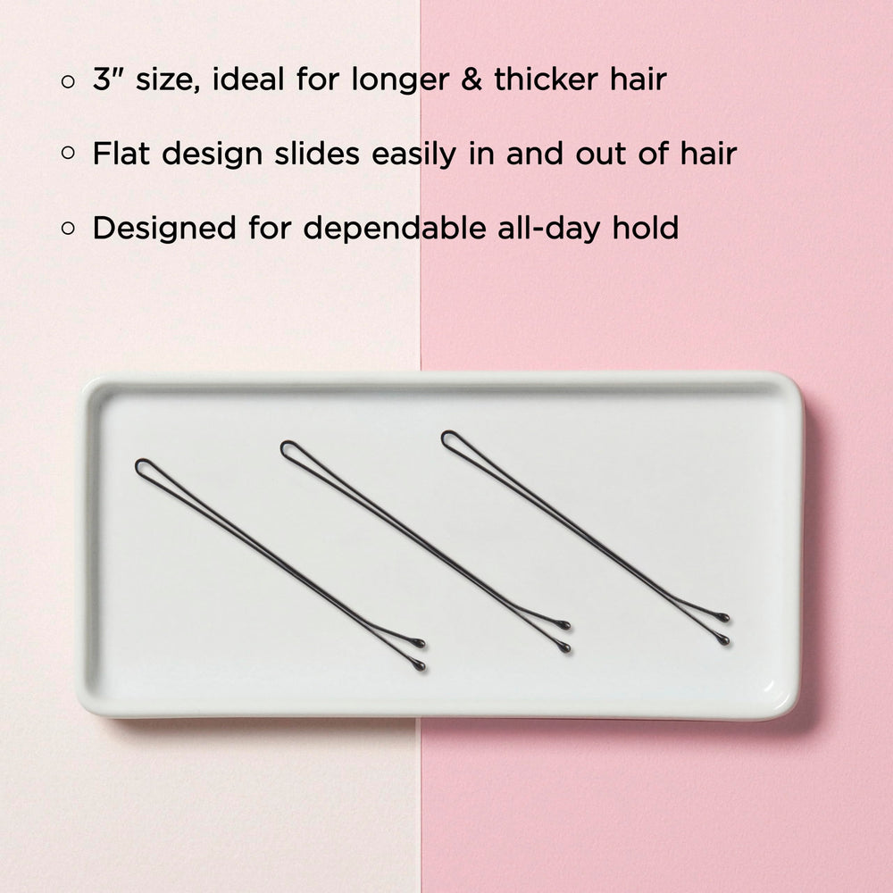 Diane XL bobby pin securing a bridal bun for reliable all-day hold