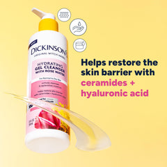 Dickinson's ingredient label close-up highlighting witch hazel purity