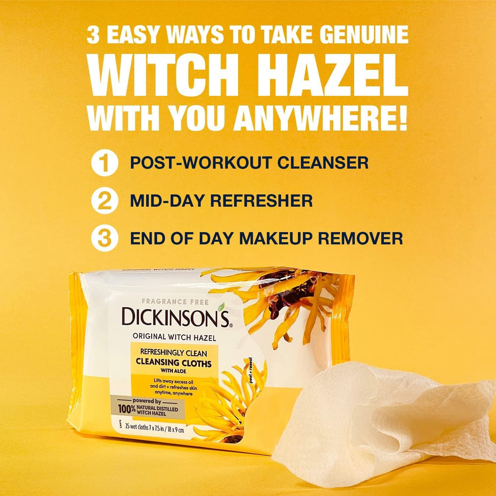 Dickinson's cloth being pulled from resealable pack for convenience