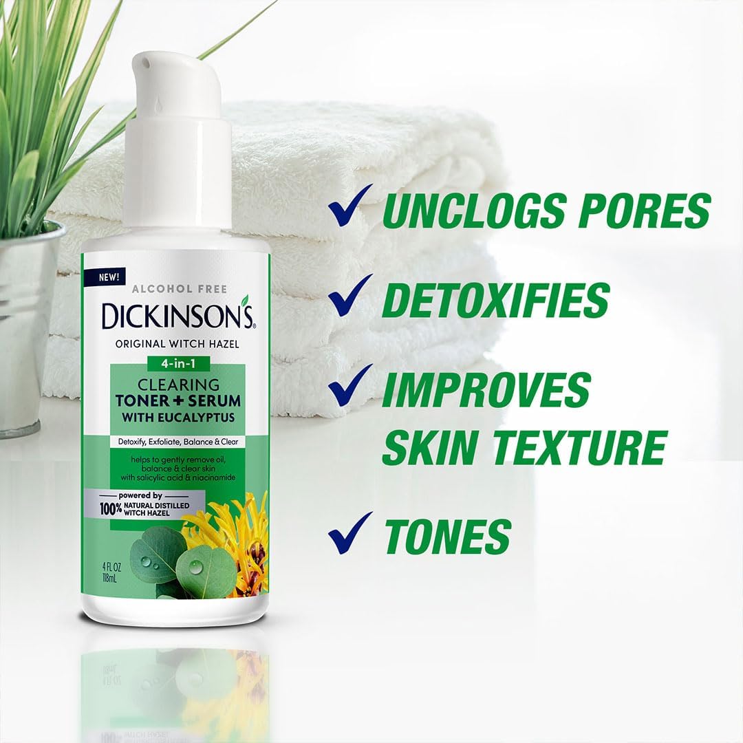 Dickinson's pouring texture close-up showing lightweight serum clarity and absorbency