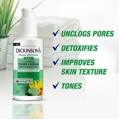 Dickinson's pouring texture close-up showing lightweight serum clarity and absorbency