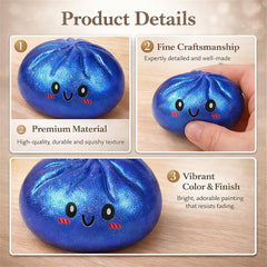 DICSINM dumpling being squeezed in hand for satisfying stress relief