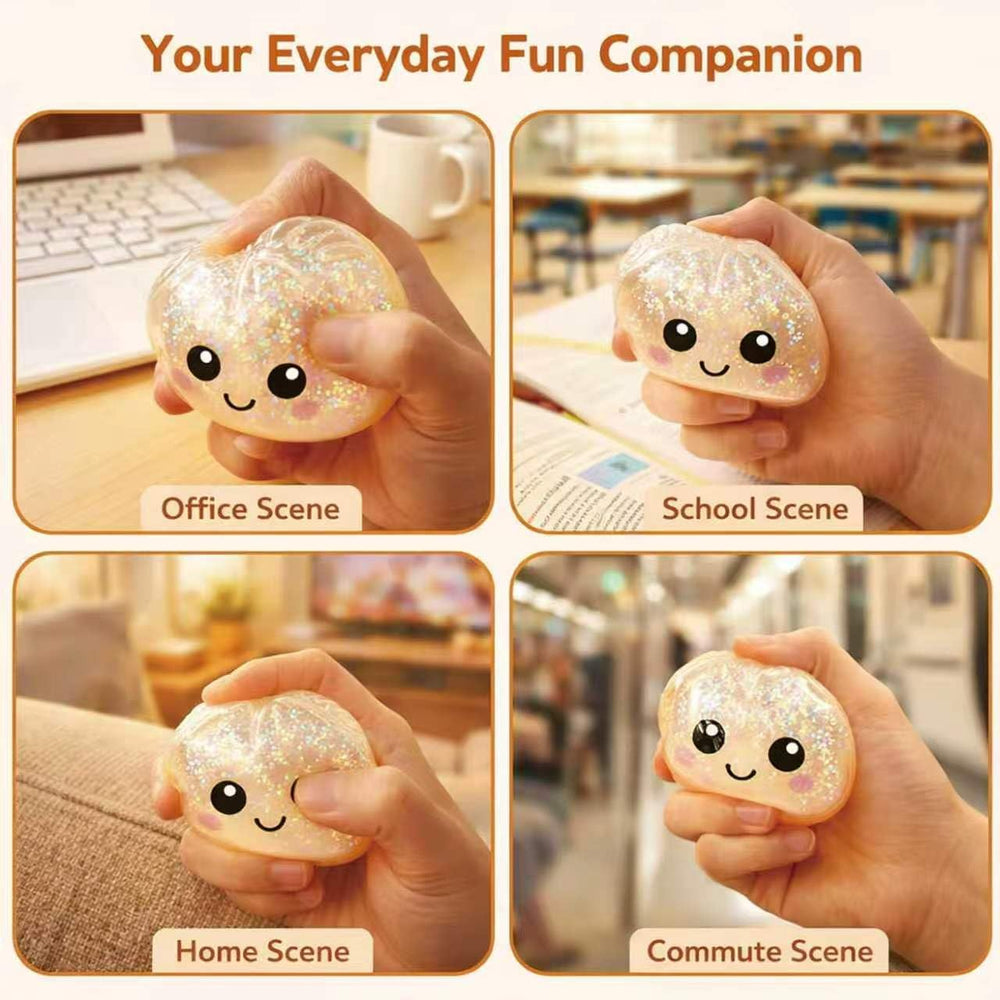 DICSINM dumpling beside hand showing compact size and portability