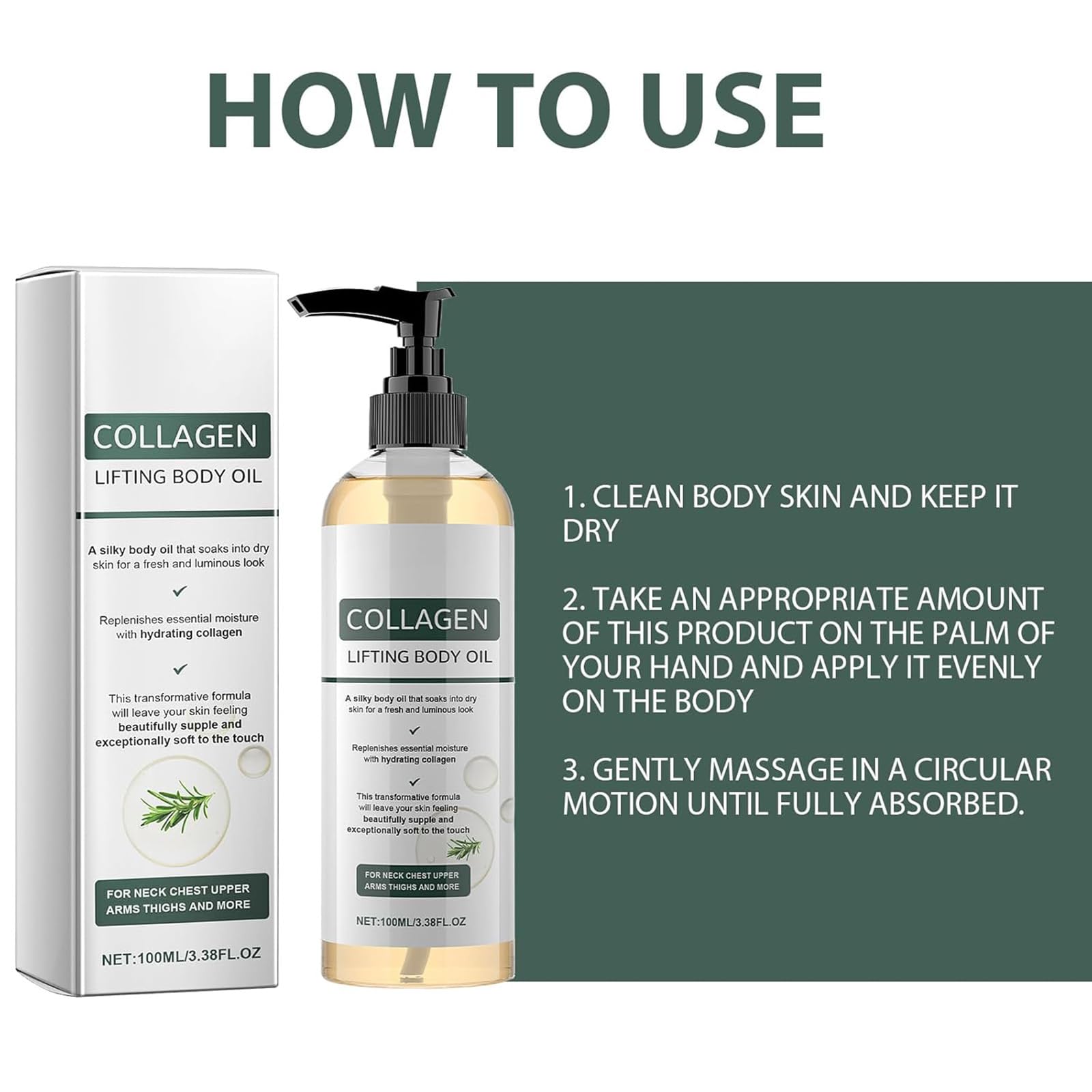 DICTAMNI massaged into elbow and knee to improve rough area hydration