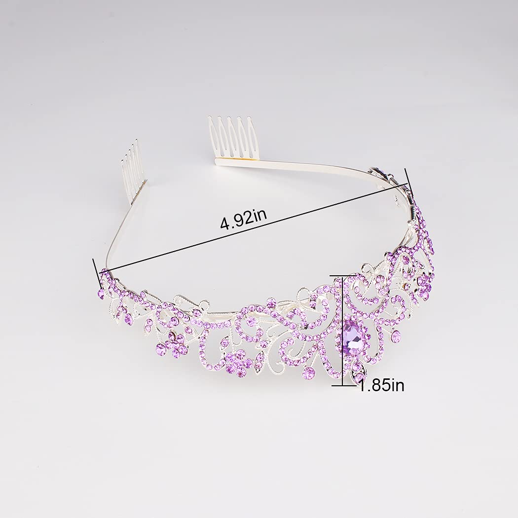Didder close crystal detail highlighting purple rhinestones and shine benefit
