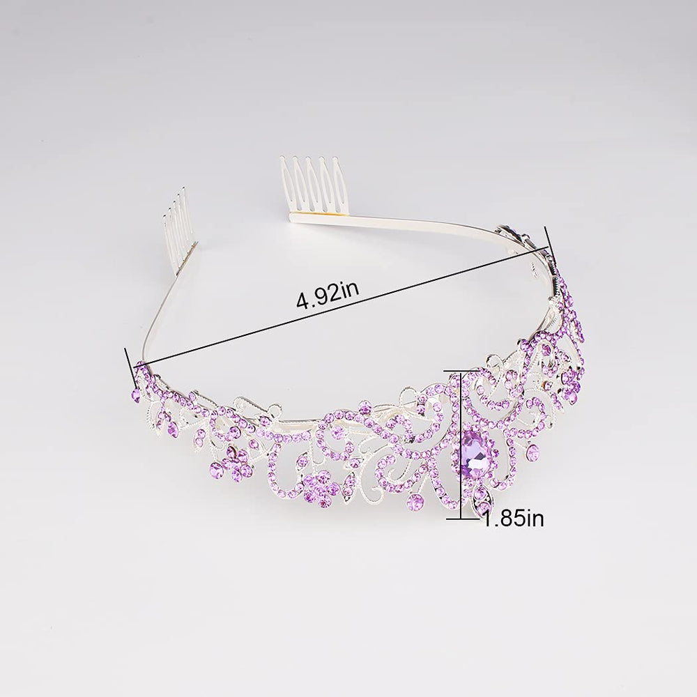 Didder close crystal detail highlighting purple rhinestones and shine benefit