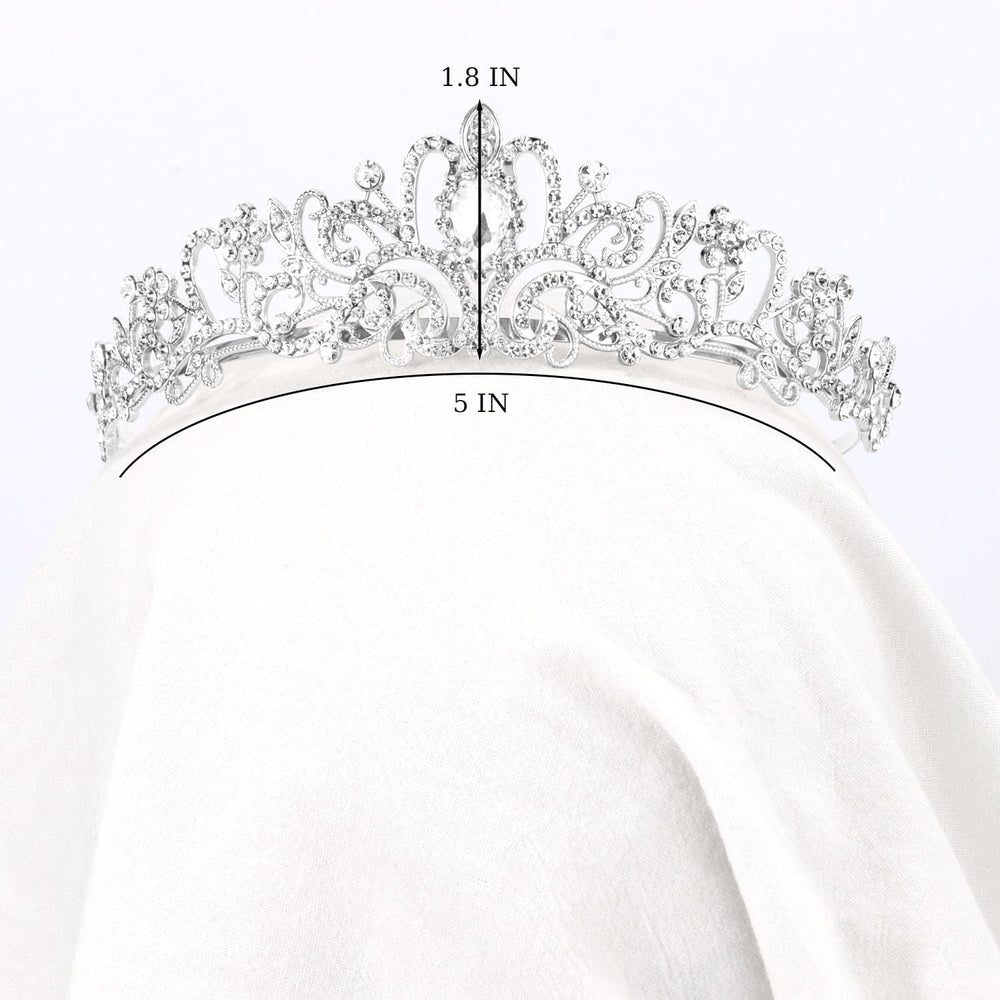 Didder on model bridal styling illustrating how the crown completes a wedding look