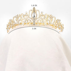 Didder tiara in bridal setting enhancing wedding-day photos