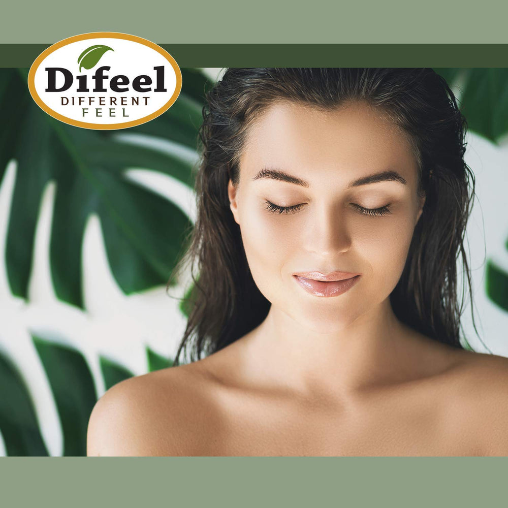 Difeel in a bathroom shelf lifestyle scene suggesting everyday routine use