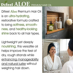 Difeel oil pouring from bottle into hand illustrating easy dispensing and control