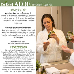 Difeel applied as a pre-wash treatment on wet hair demonstrating deep hydration