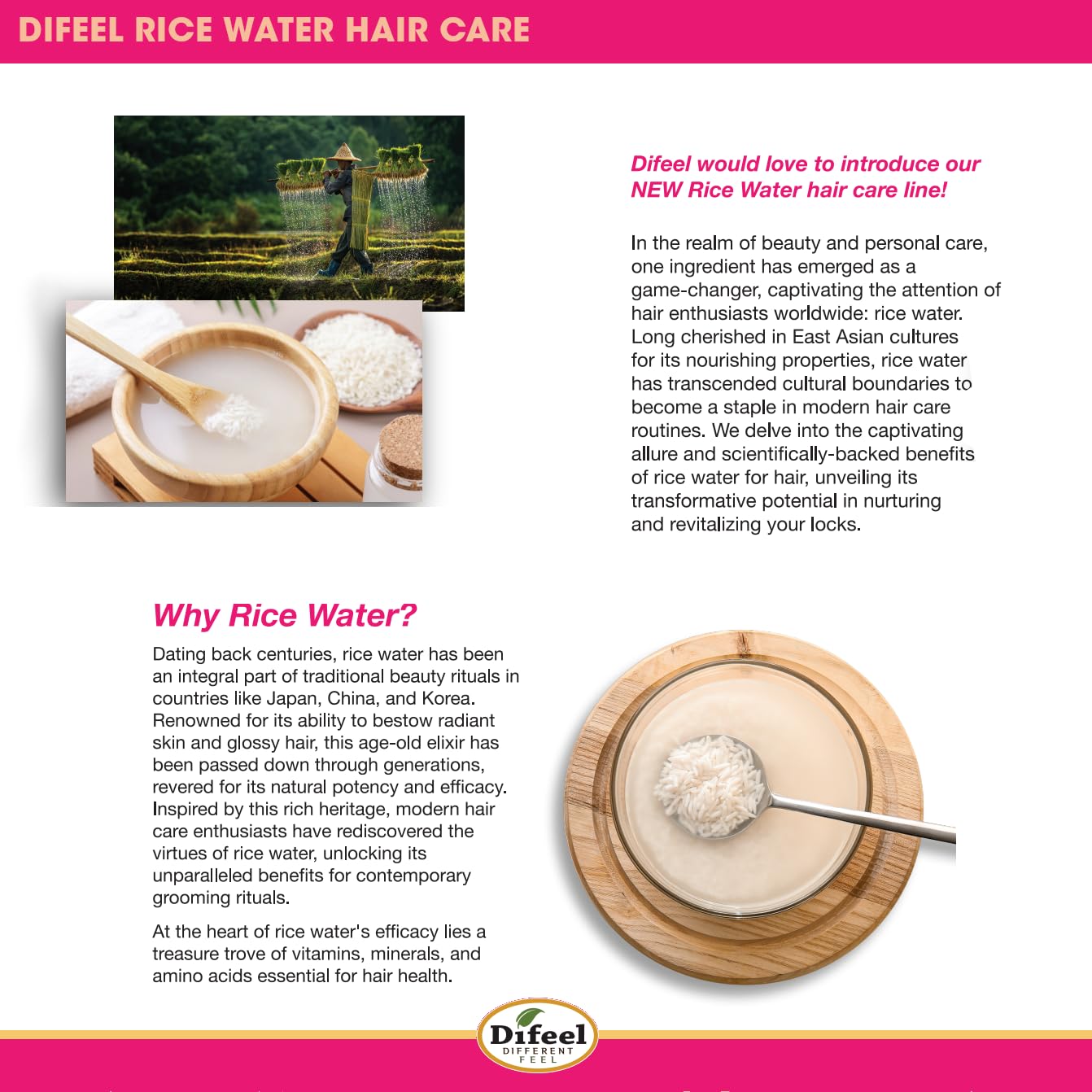 Difeel being applied to scalp demonstrating targeted root nourishment and support