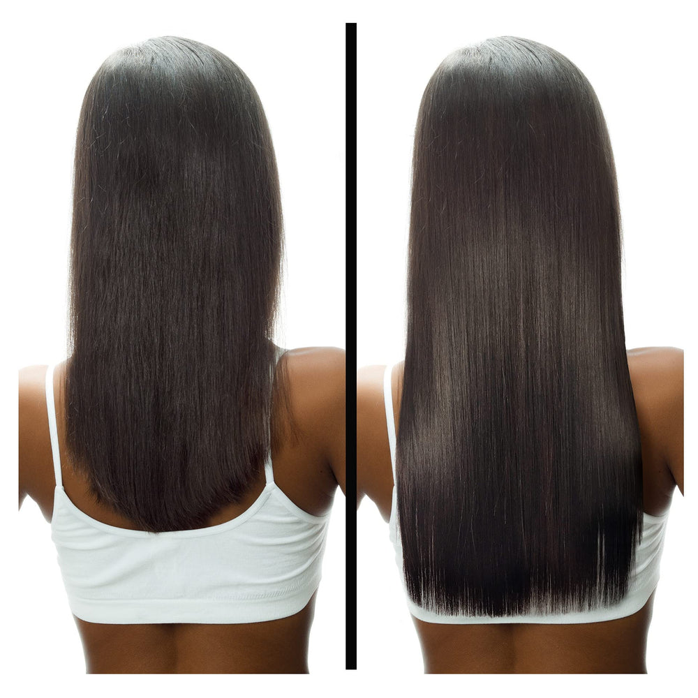 applying Difeel to scalp with fingertips for better absorption and scalp care