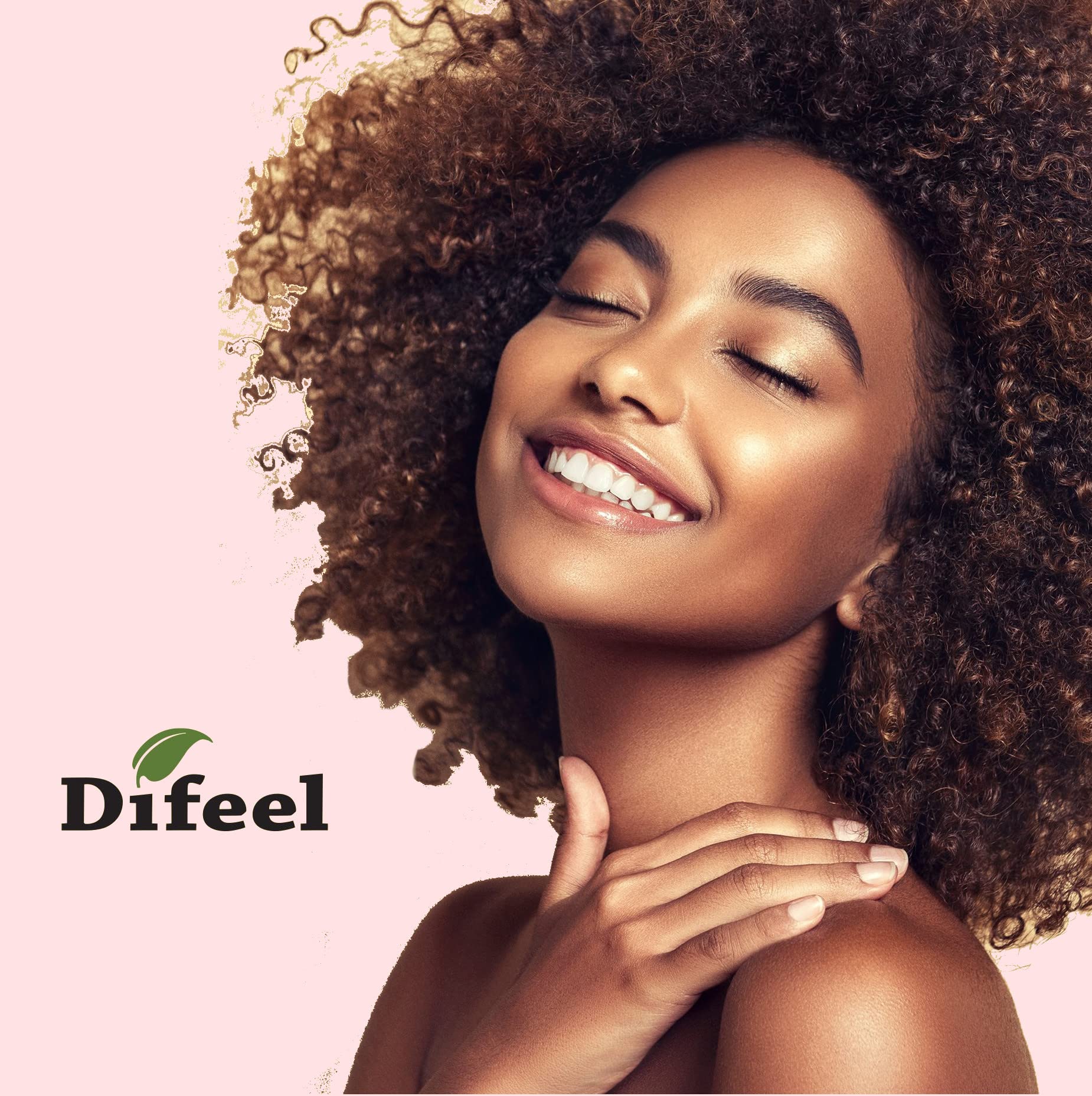 Difeel texture absorption demo showing lightweight conditioning