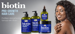 Difeel ingredient label close-up showing biotin emphasis and transparency