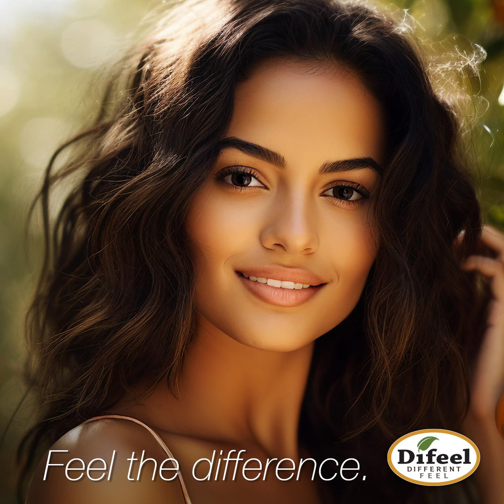 Scalp massage with Difeel oil demonstrating targeted nourishment and comfort