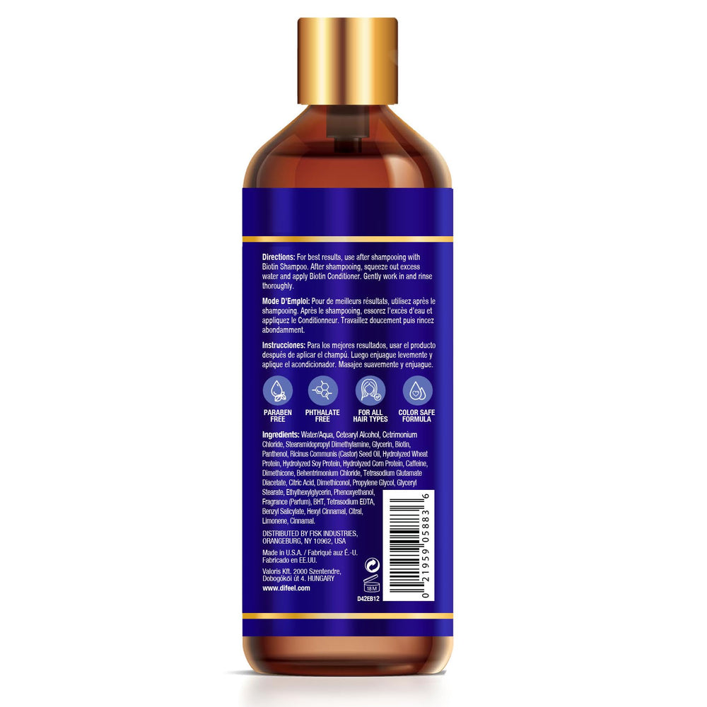 Difeel conditioner texture dispensed to show creamy, lightweight consistency