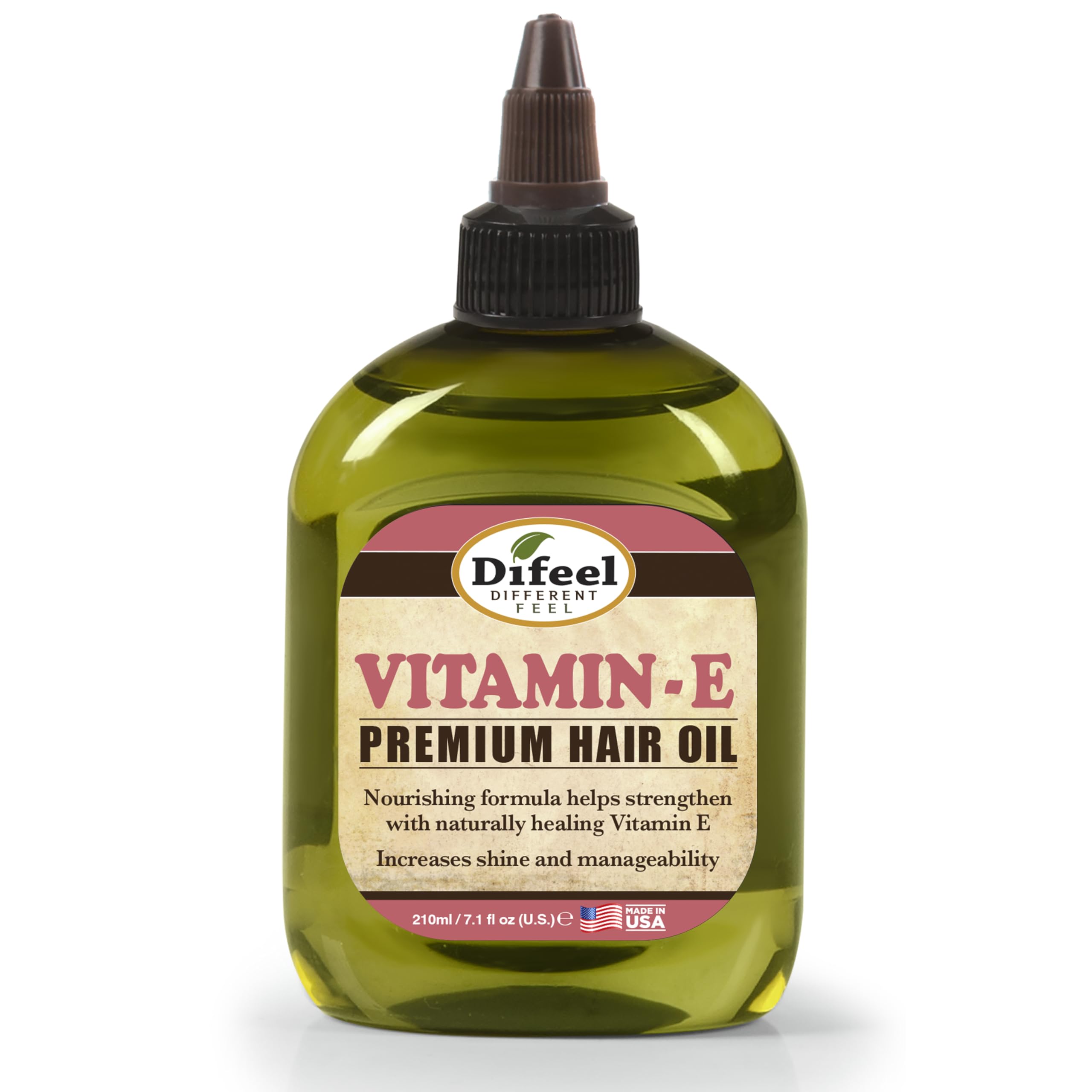 Difeel front bottle view showing label and cap, clear presentation benefits