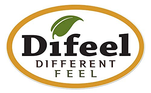 Difeel on bathroom shelf styled with toiletries suggesting daily routine ease