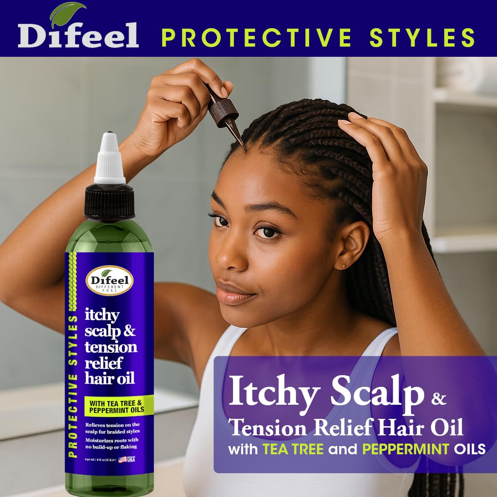 Difeel oil drop on fingertip showing lightweight texture and absorption