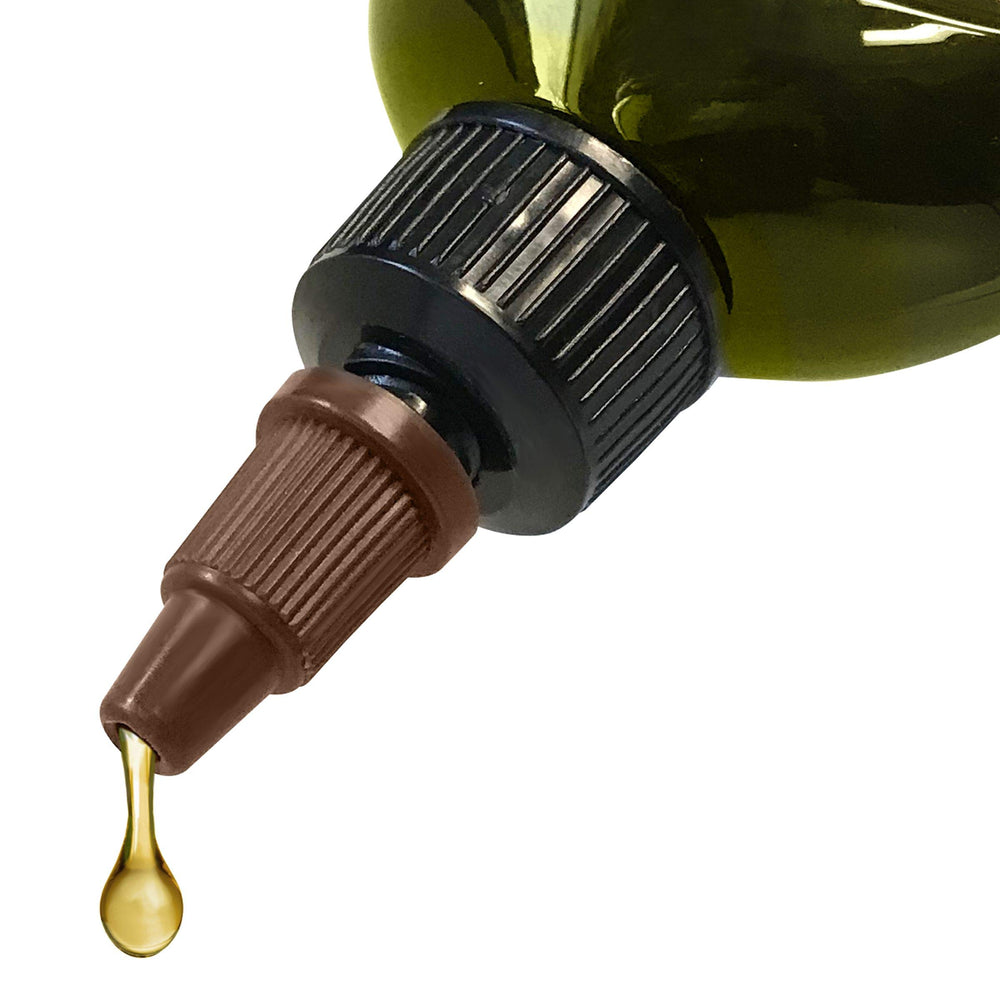 Difeel oil texture drops highlighting lightweight, non-greasy finish