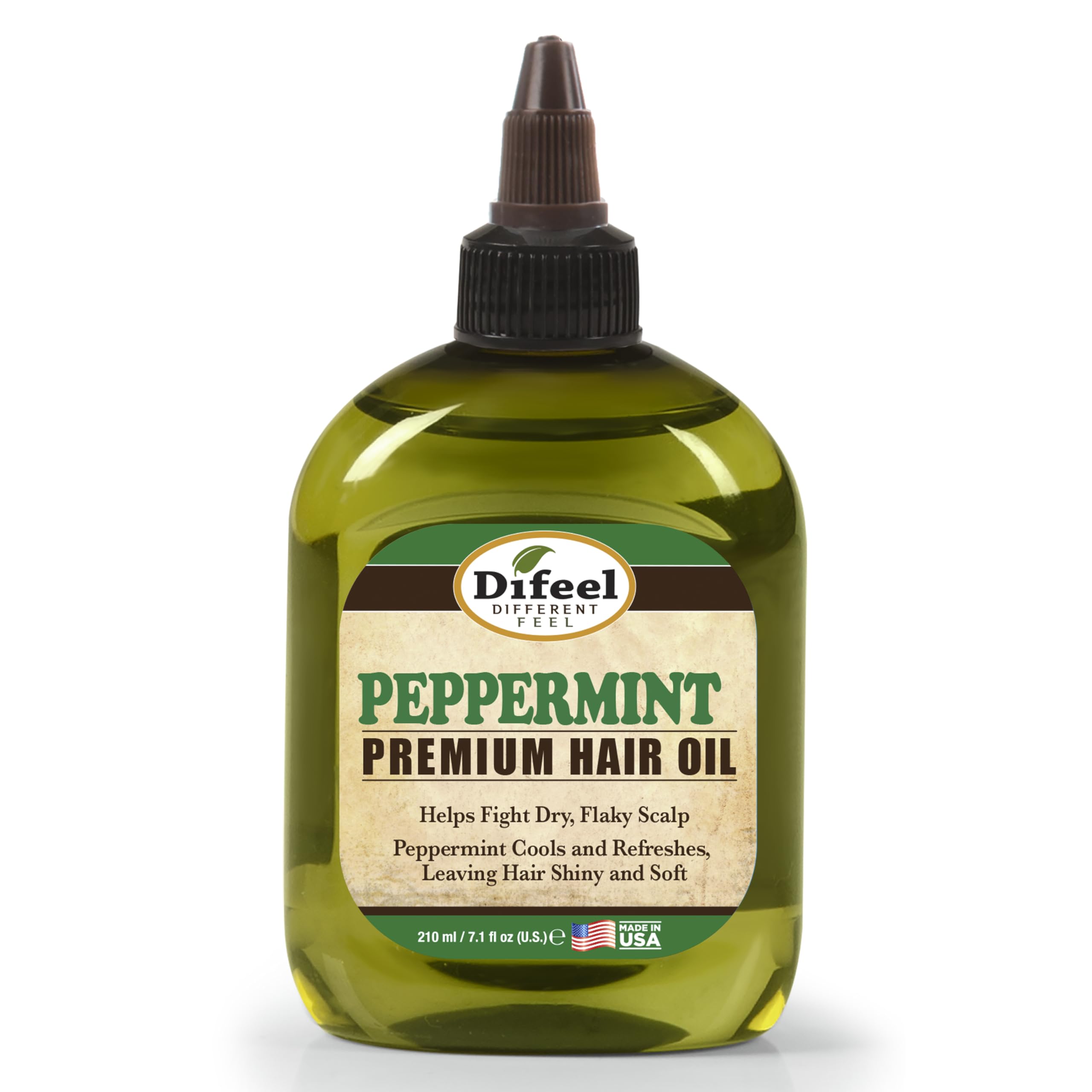 Difeel peppermint oil front packaging showing bottle and label for easy identification