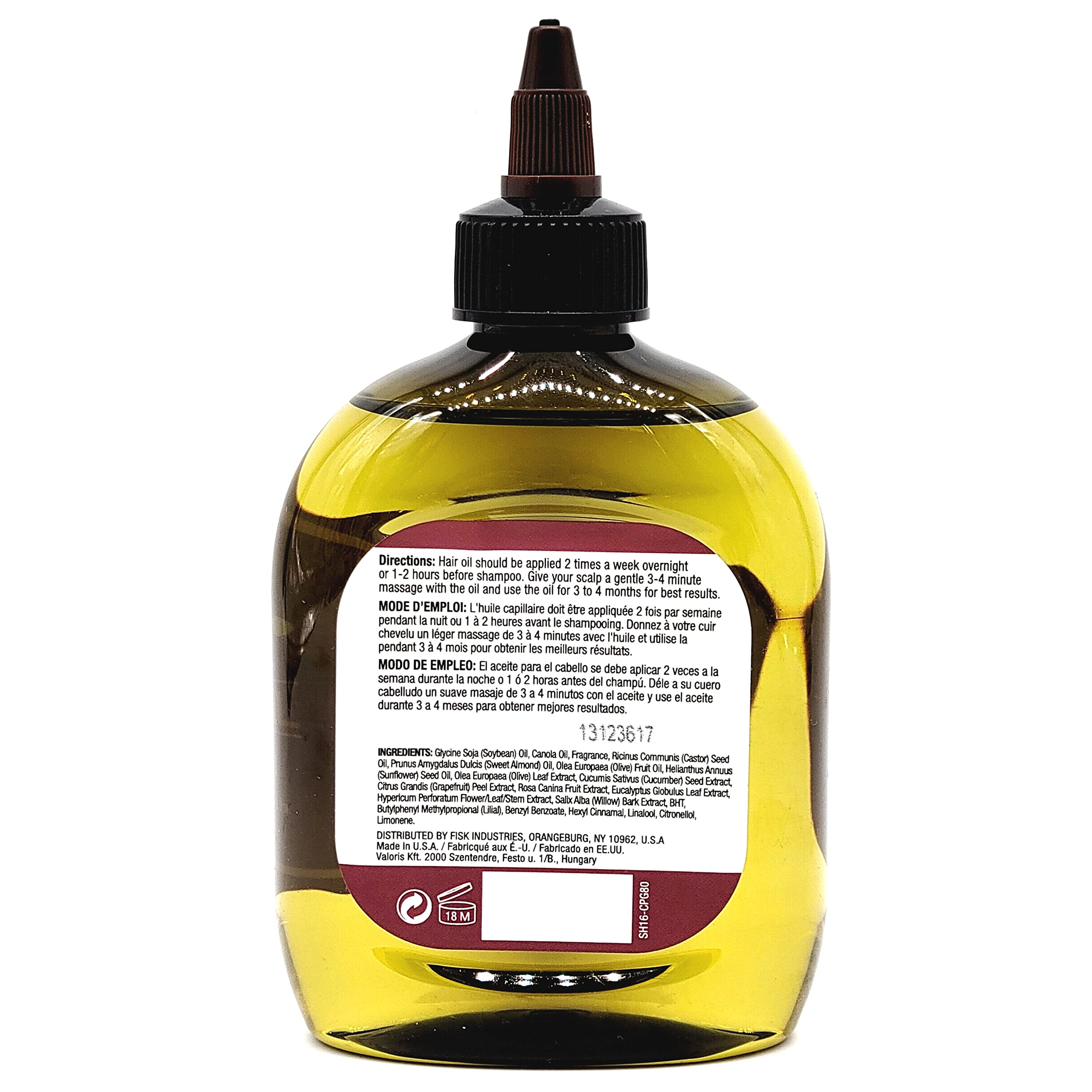 Difeel scalp massage demonstration promoting circulation and stronger strands