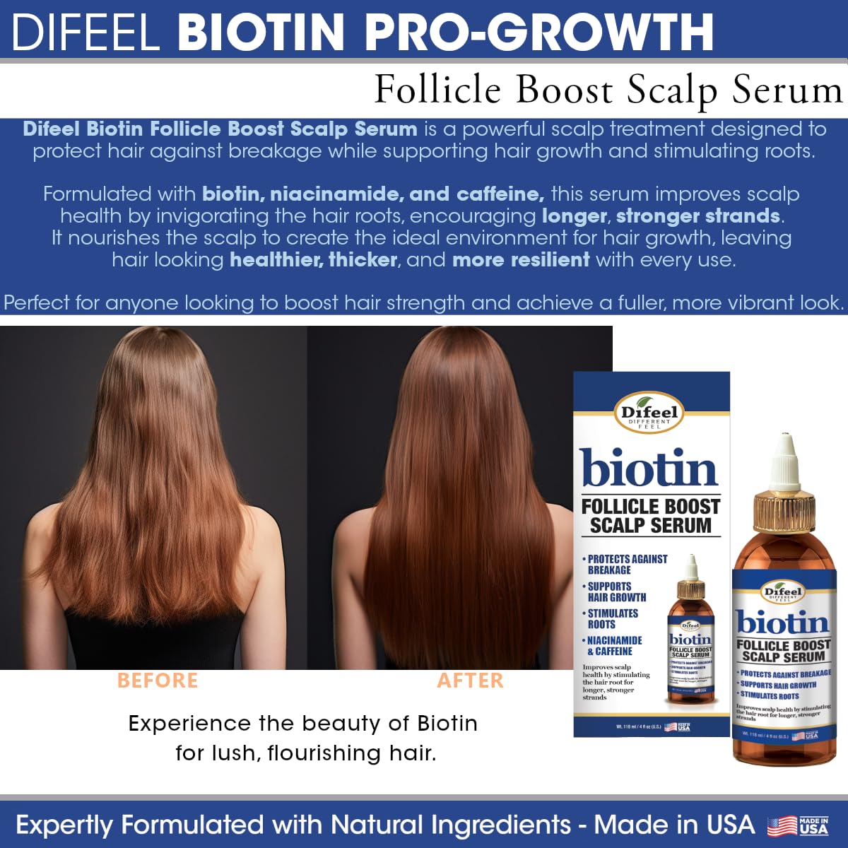 Difeel texture close-up highlighting lightweight non-greasy formula benefit