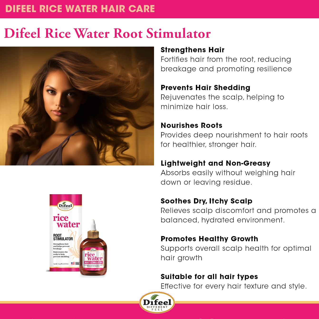 Difeel texture droplet on finger showing lightweight consistency and fast absorption
