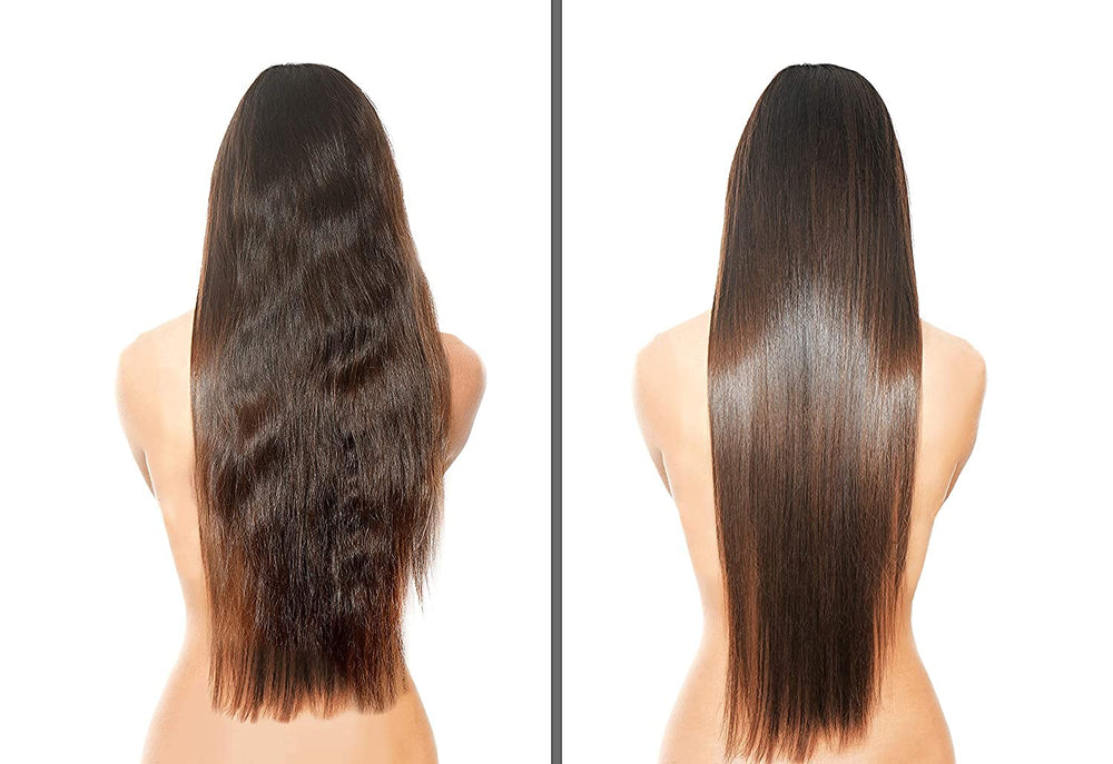 Difeel hair strand texture close-up revealing smoother, shinier-looking results