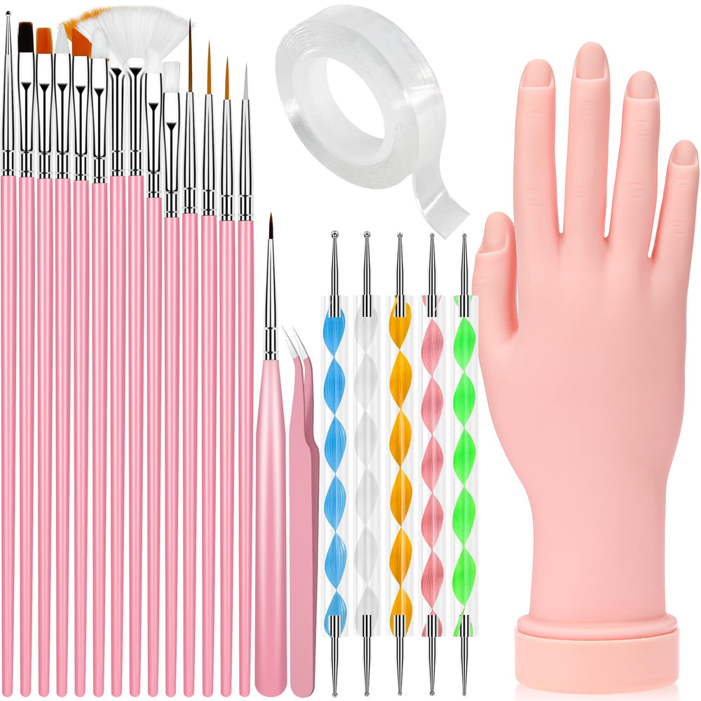 Difenni front view practice hand showing realistic shape and soft-touch benefit
