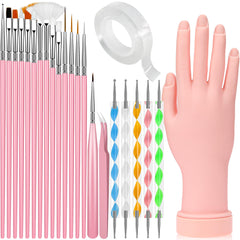 Difenni front view practice hand showing realistic shape and soft-touch benefit