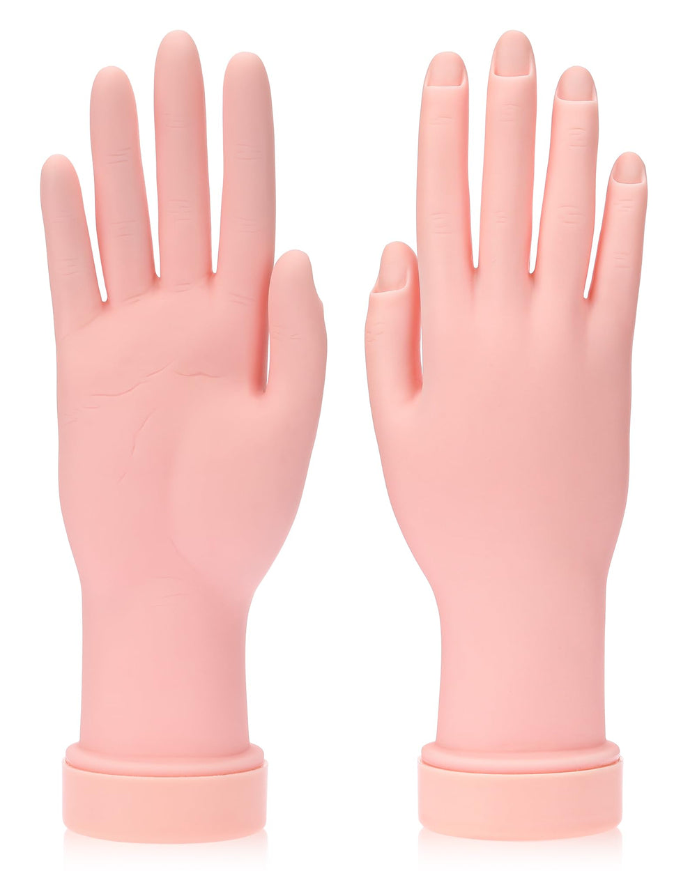 Difenni front view showing both practice hands for realistic nail practice