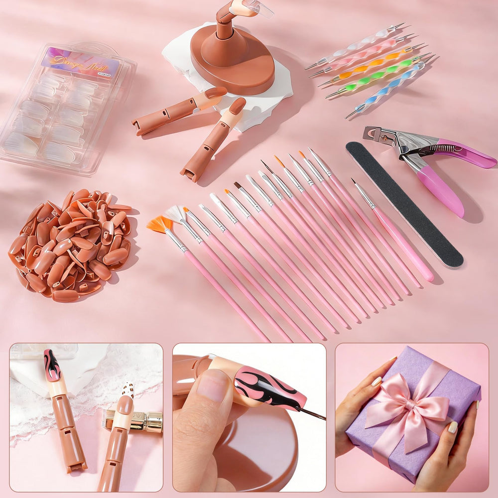 Difenni kit on a salon desk illustrating portable practice station