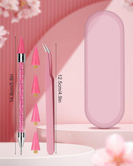 Difenni tools next to fingers for scale showing compact, travel-friendly size