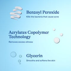 Applying Differin spot treatment to a cheek to reduce blemish size and redness