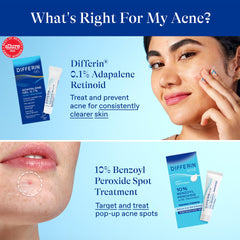 Differin being applied to back blemishes for targeted body acne treatment
