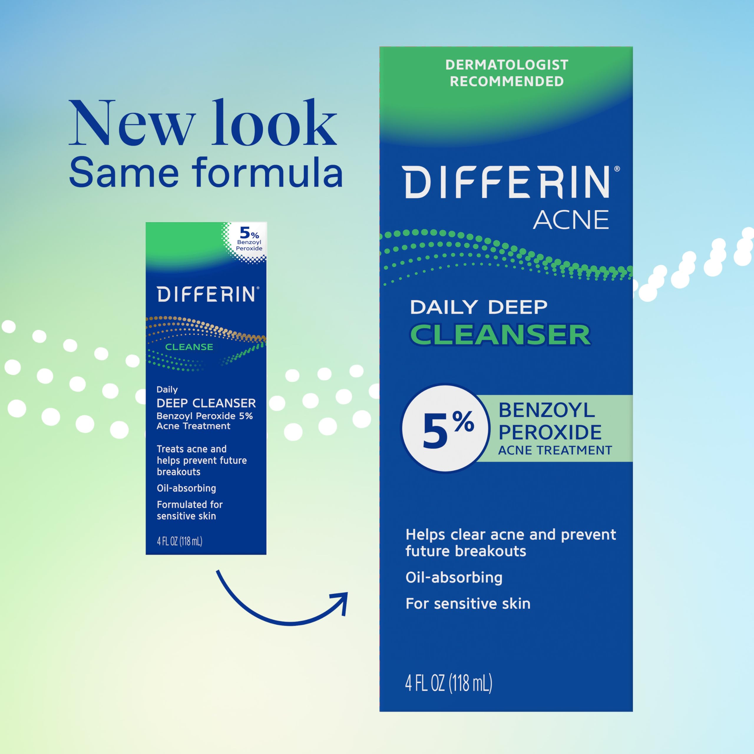 Differin pump close-up texture revealing smooth lotion that prevents irritation