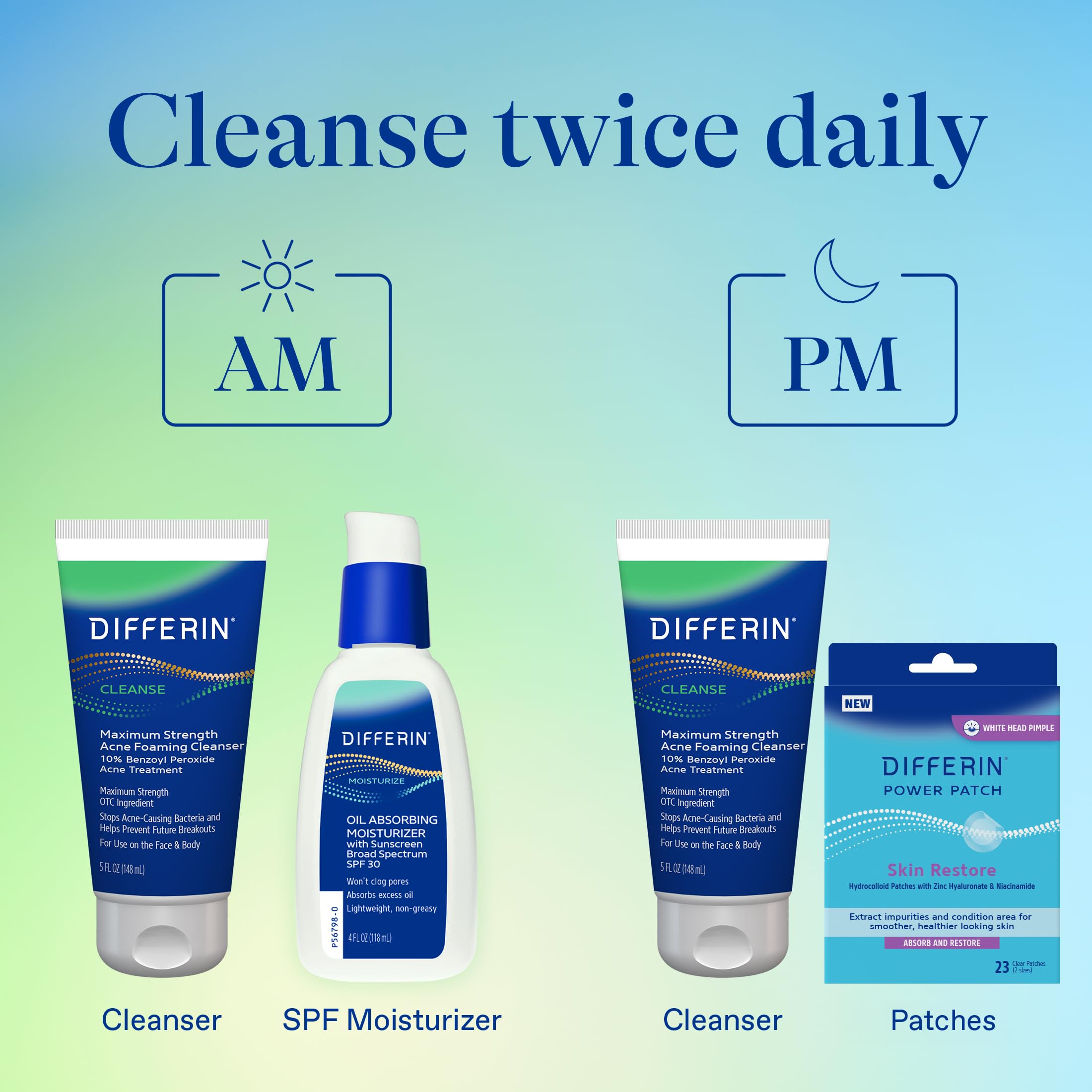 Differin size comparison with hand for portable, travel-friendly benefit