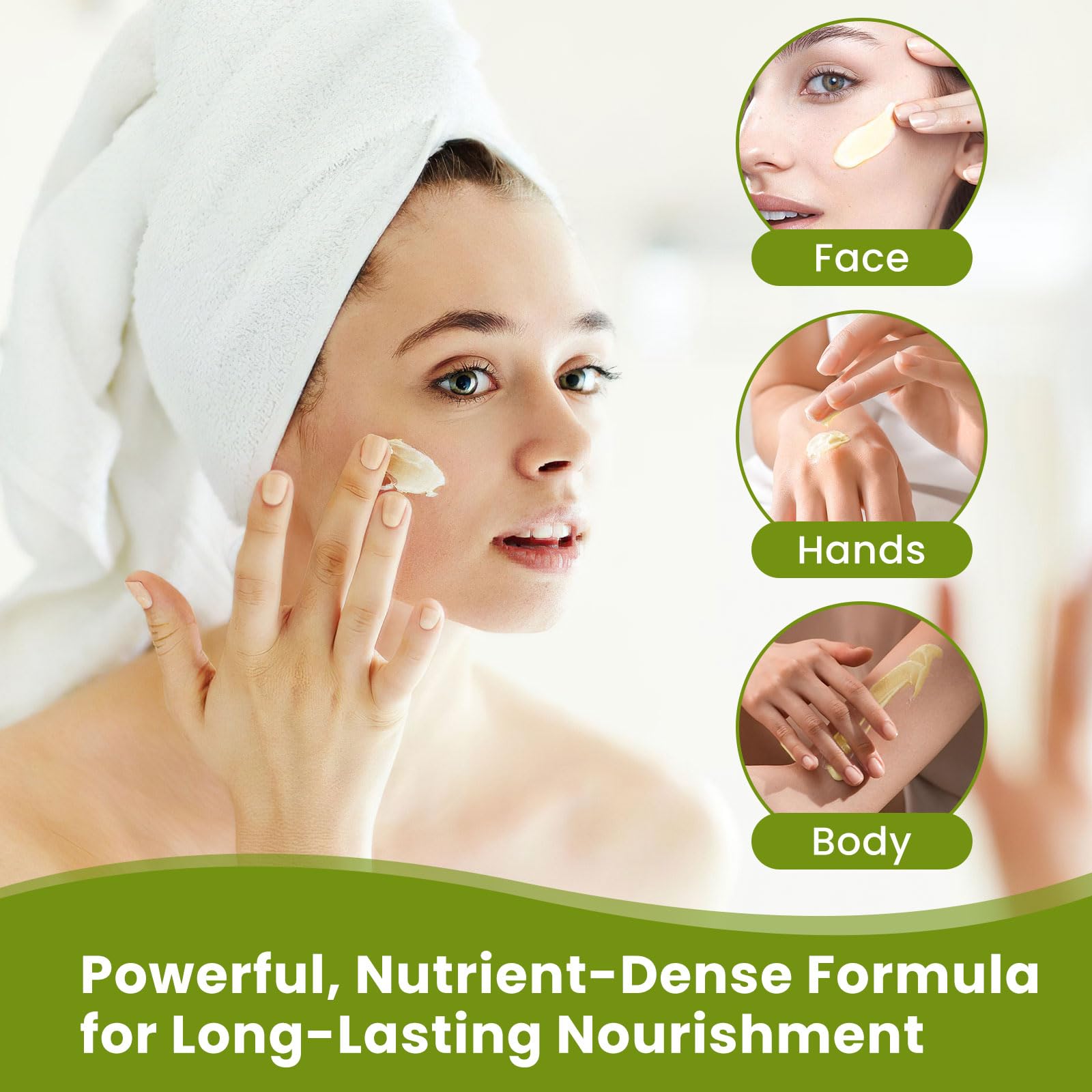 DIKAYI balm being applied to hands for instant softening and hydration
