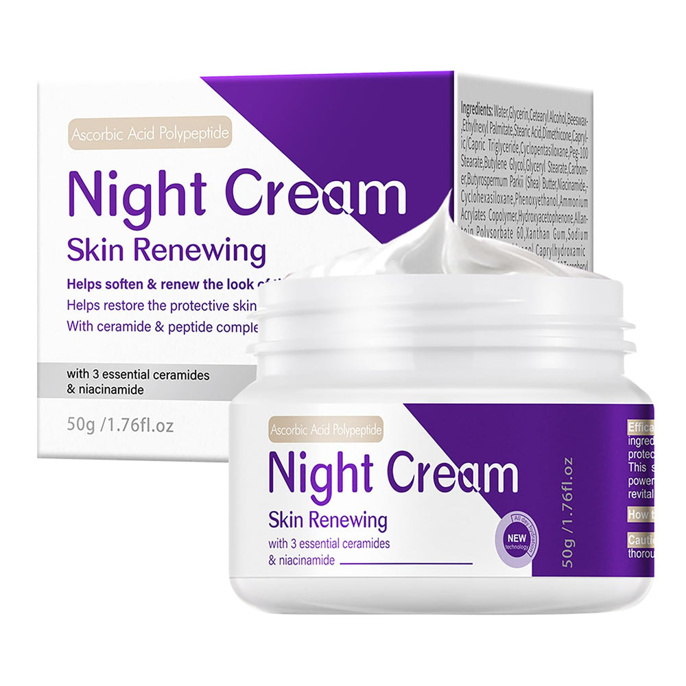 DIKAYI night cream front packaging showing jar and label for clear benefit