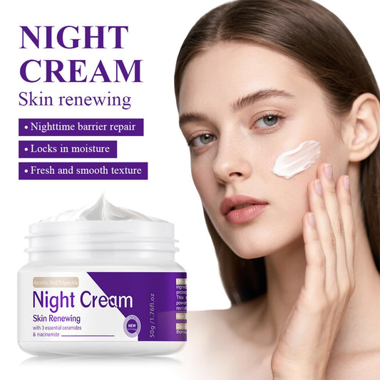 DIKAYI night cream open jar texture demonstrating lightweight, hydrating feel