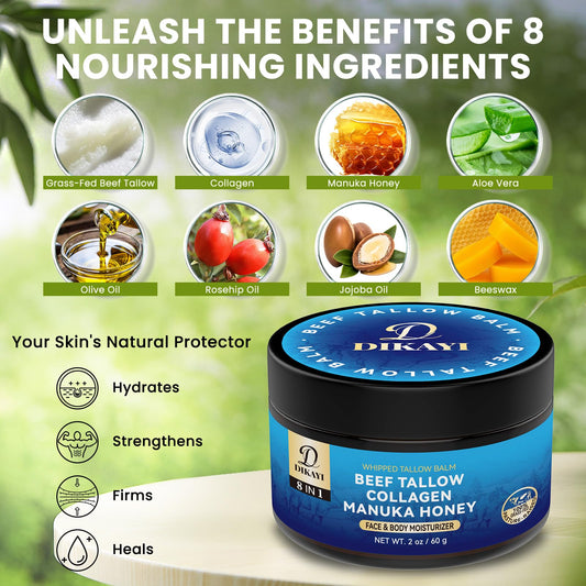 DIKAYI whipped balm texture close-up showing airy consistency for quick absorption