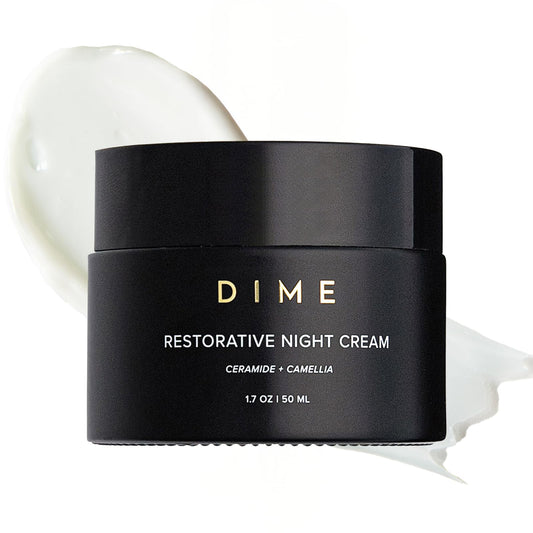 DIME front jar shot showing clean packaging and easy-open lid for nightly use