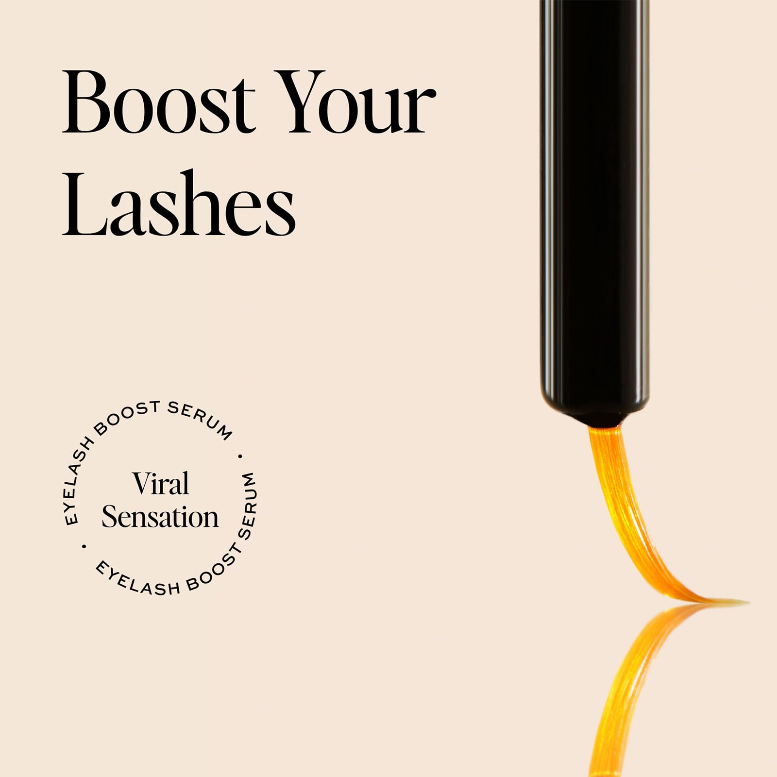 DIME serum staged with mascara and primer showing full lash routine